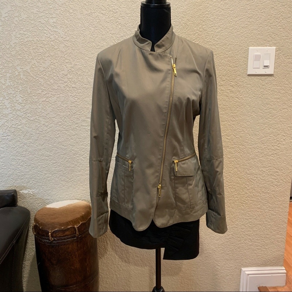 Lafayette 148 Women's Jacket  Olive Green Size 6